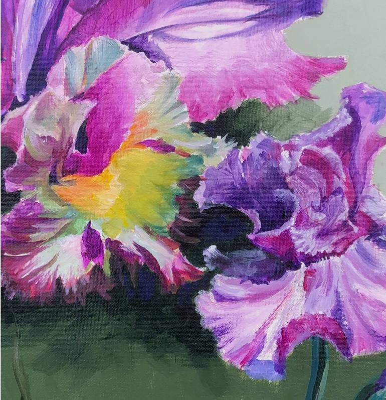Original Impressionism Floral Painting by Guy Boster