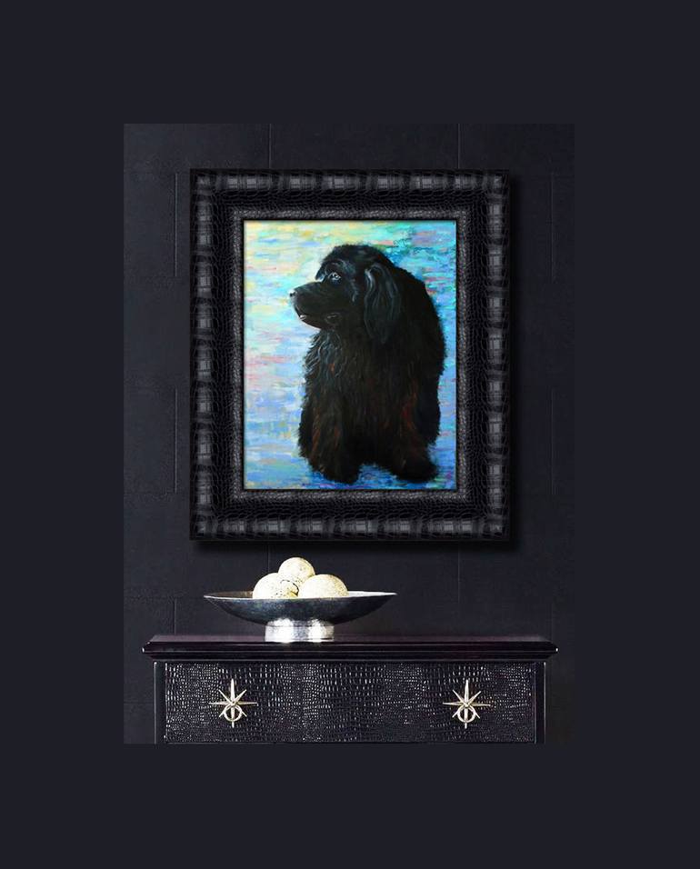 Original Impressionism Dogs Painting by Katerina Petrovskaya