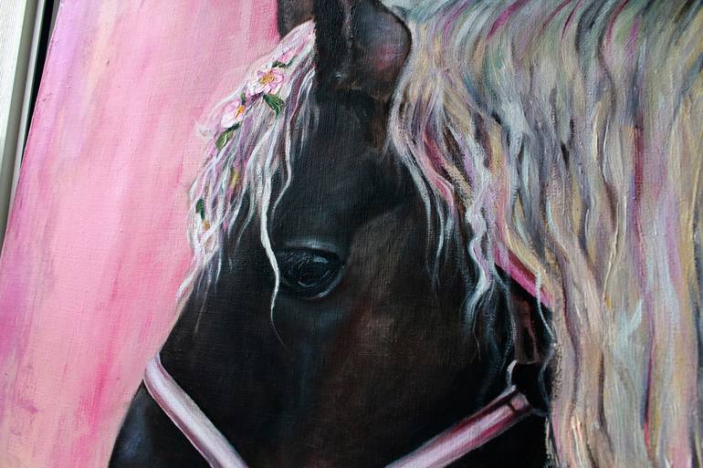 Original Horse Painting by Katerina Petrovskaya