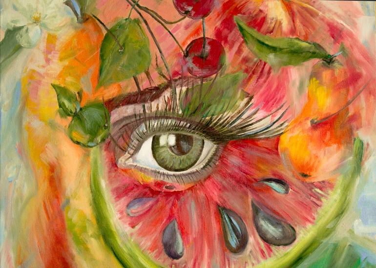 Original Abstract Fantasy Painting by Katerina Petrovskaya