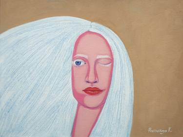Portrait of an Albino Woman thumb