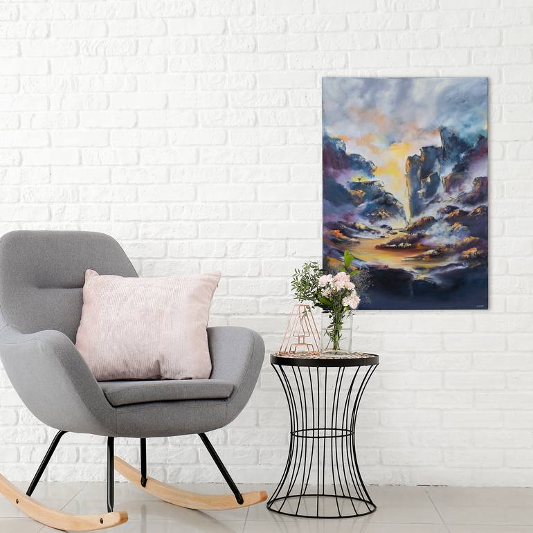 Original Expressionism Landscape Painting by Auriane Phillippon