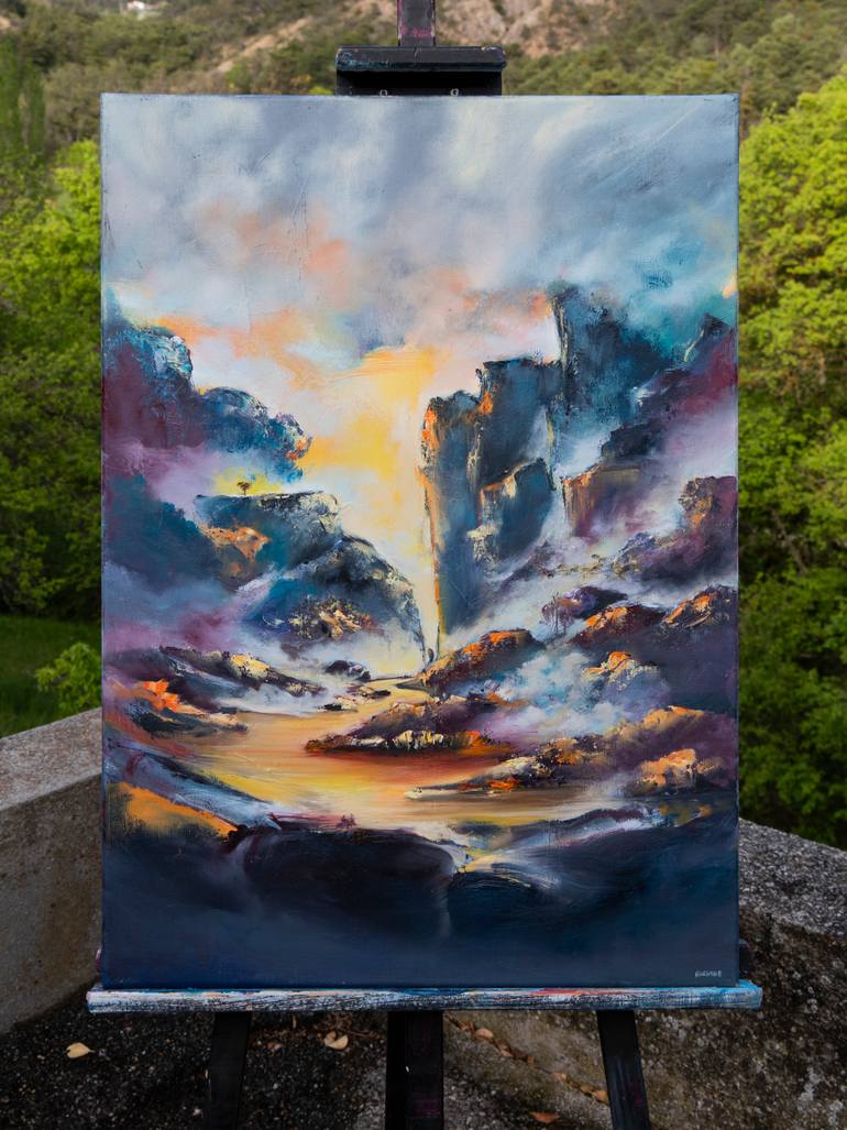 Original Expressionism Landscape Painting by Auriane Phillippon