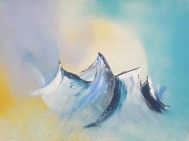 Original Abstract Landscape Paintings by Auriane Phillippon