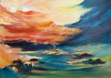 Original Expressionism Landscape Paintings by Auriane Phillippon
