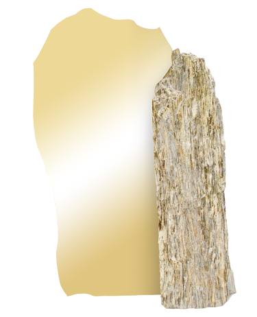 Dancing Ballerina - Sculpture Mirror - Stone Gold Plated Steel thumb
