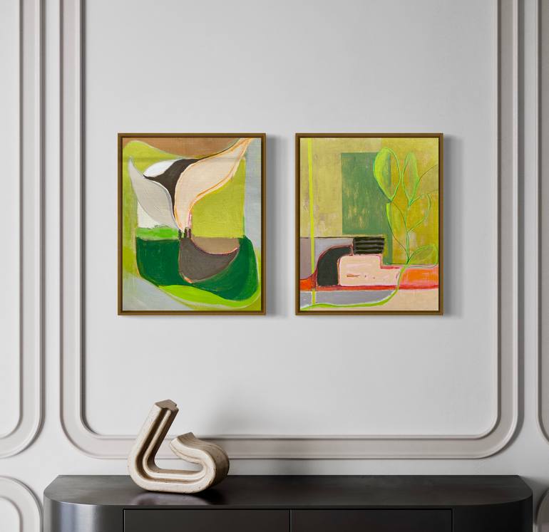 Original Abstract Landscape Painting by Lynda Keeler