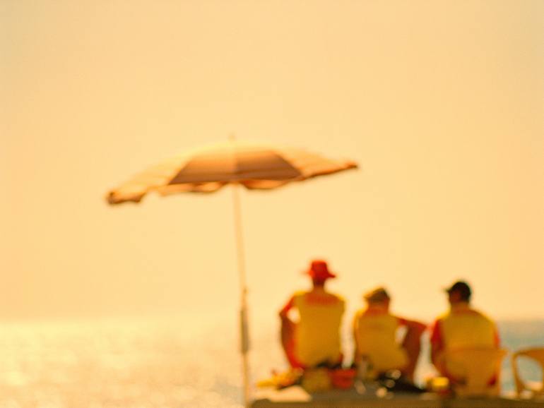 Original Beach Photography by Andy Jon Morris | Abstract Art on Paper | Yellow Kiss of Summer - Reverie Series -
