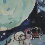 Sheep in the Moonlight by Maja B Šolak