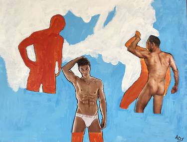 Original Pop Art Erotic Paintings by Alastair Smith