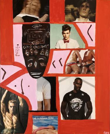 Original Men Collage by Alastair Smith