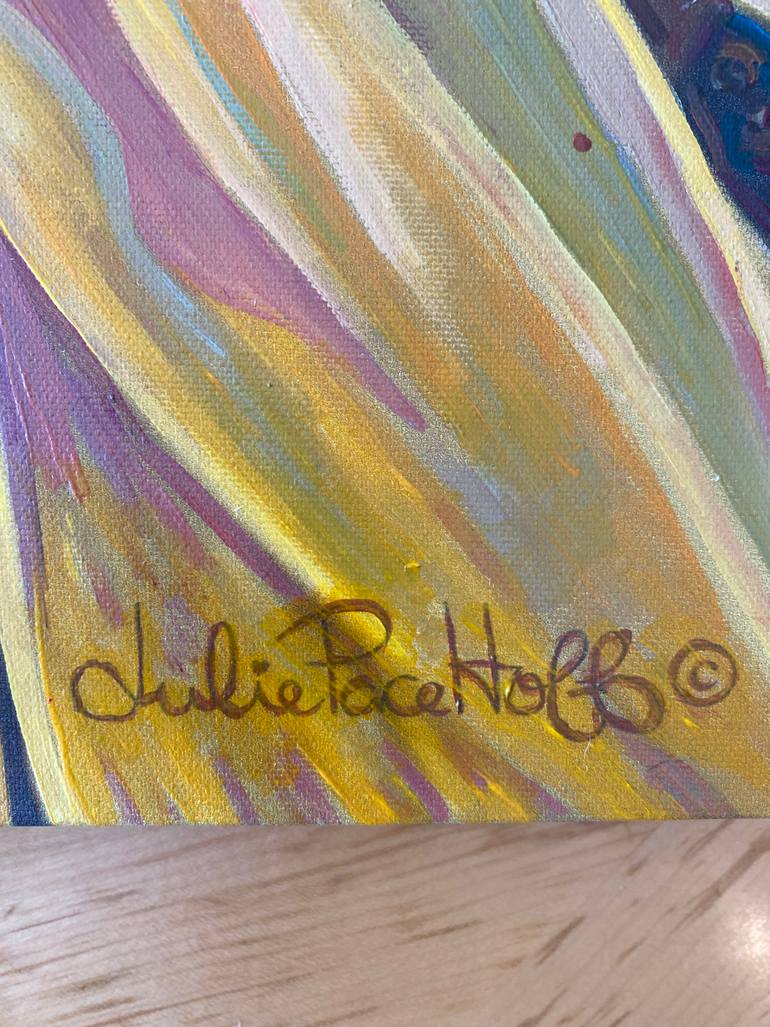 Original Impressionism Floral Painting by Julie Pace Hoff