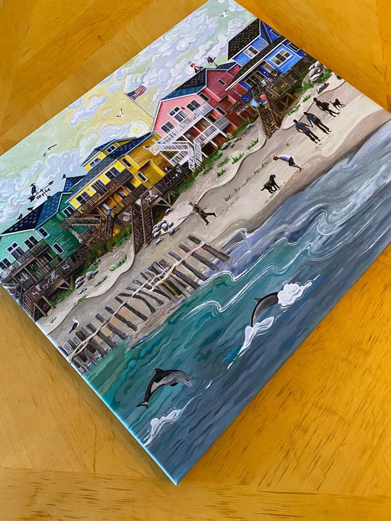 Original Beach Painting by Julie Pace Hoff