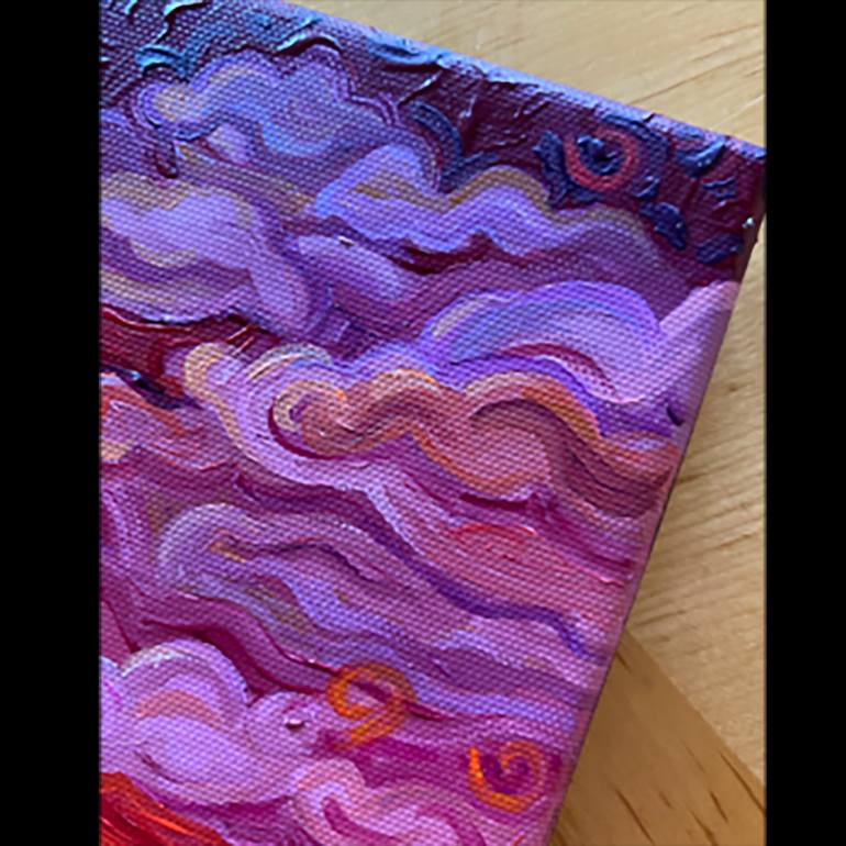 Original Folk Landscape Painting by Julie Pace Hoff