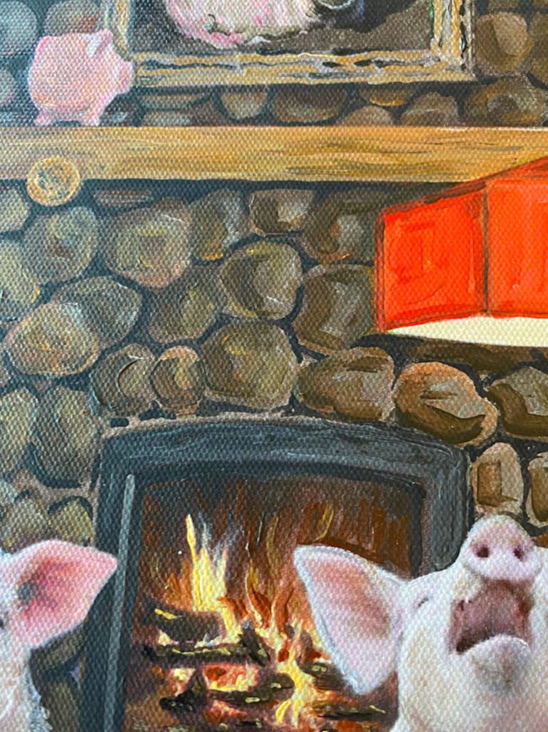 Original Illustration Animal Painting by Julie Pace Hoff