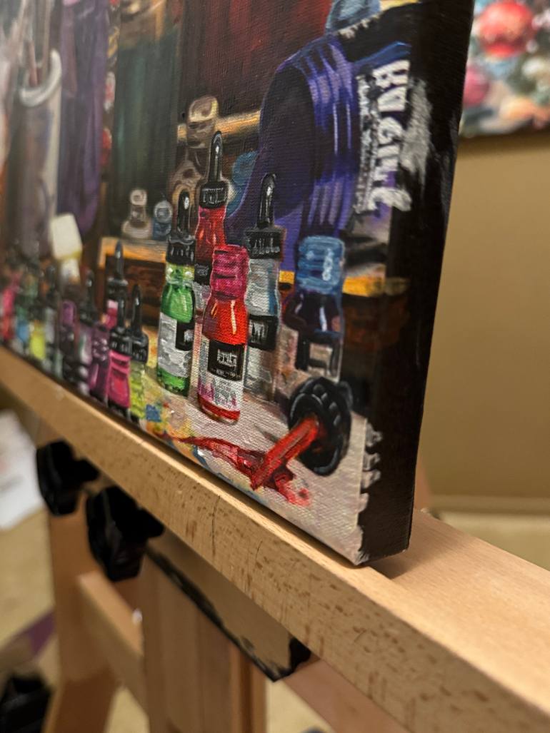 Original Folk Animal Painting by Julie Pace Hoff