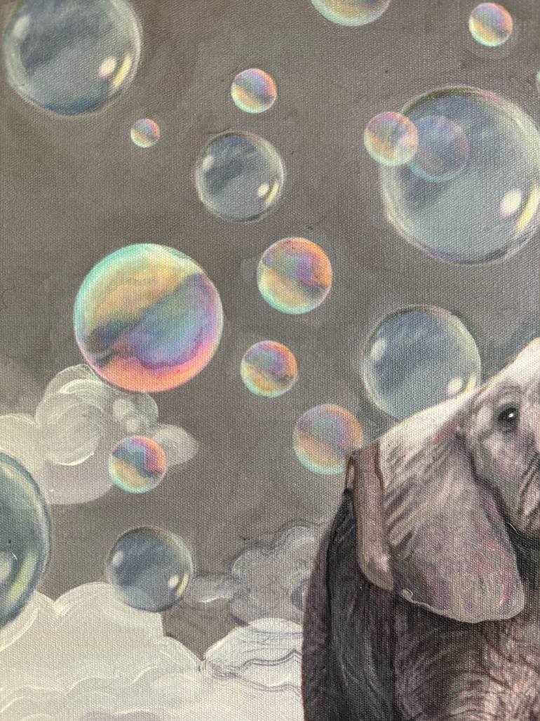 Original Folk Animal Painting by Julie Pace Hoff