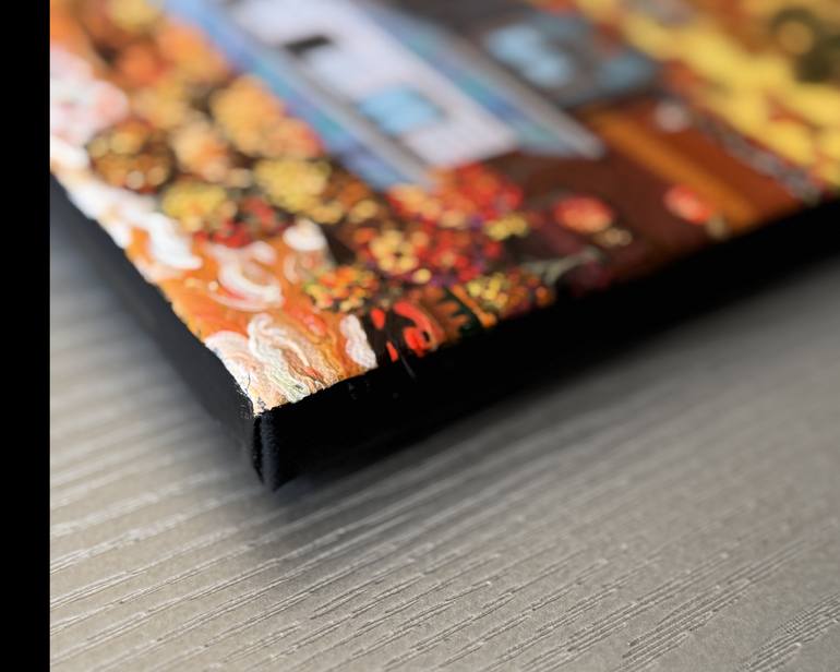 Original Folk Landscape Painting by Julie Pace Hoff