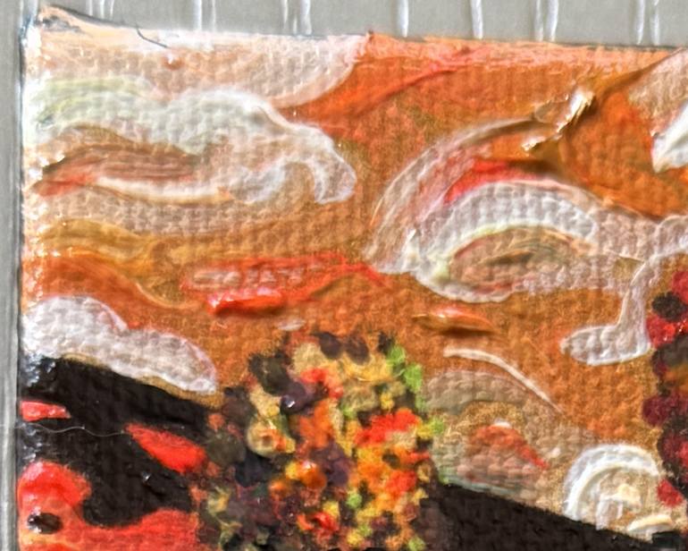 Original Folk Landscape Painting by Julie Pace Hoff