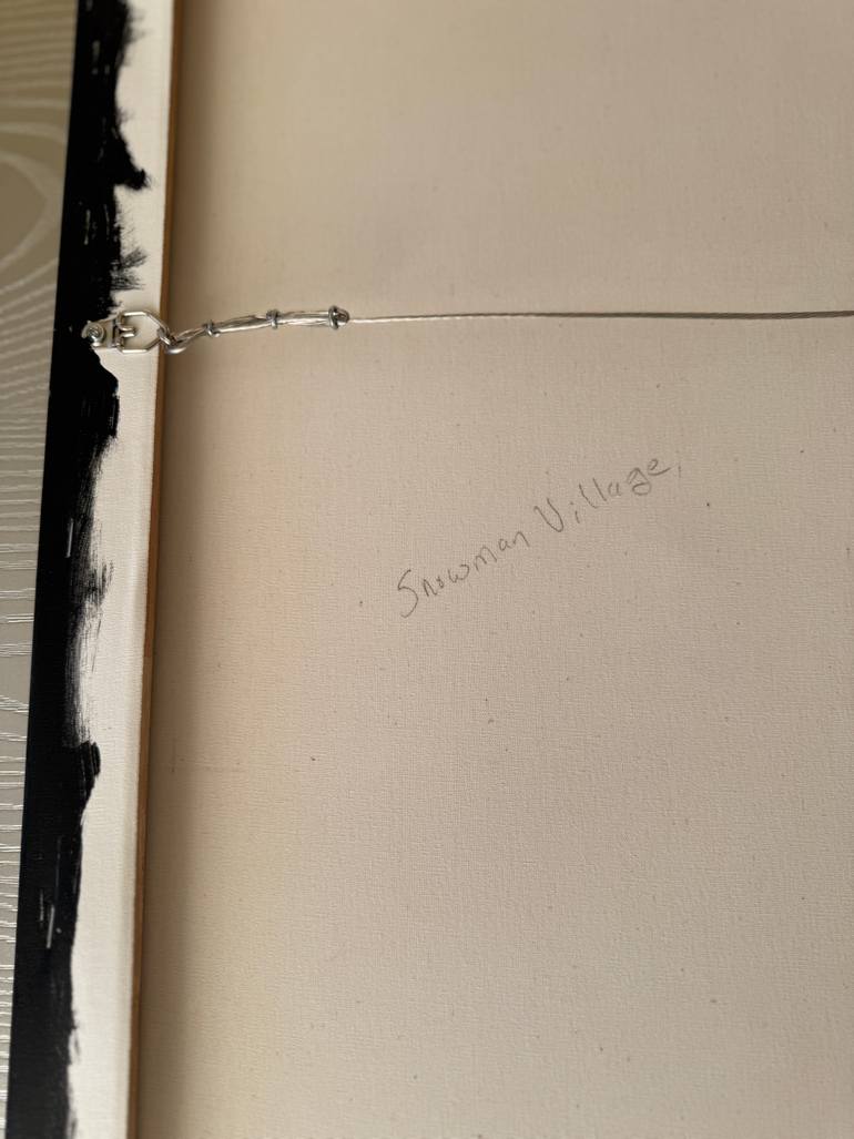 Original Folk Christmas Painting by Julie Pace Hoff