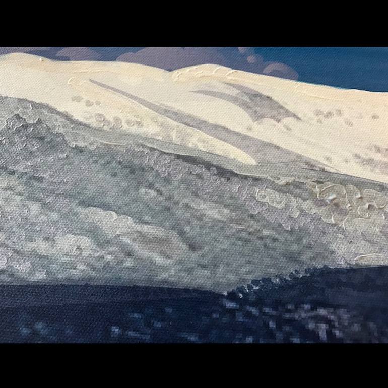 Original Folk Landscape Painting by Julie Pace Hoff