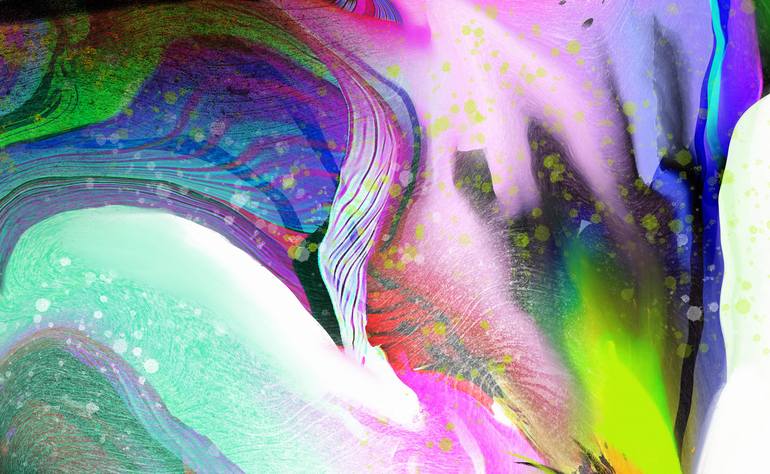 Original Art Deco Abstract Mixed Media by Ira Tsantekidou