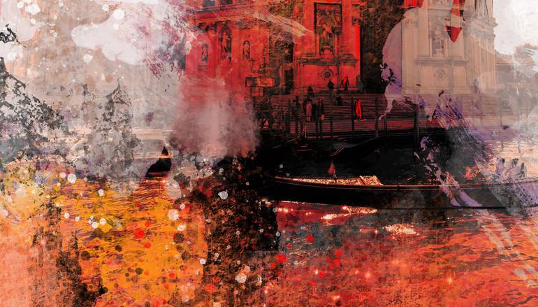 Original Art Deco Architecture Mixed Media by Ira Tsantekidou