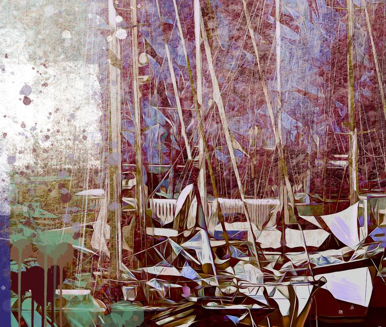 Original Art Deco Cities Mixed Media by Ira Tsantekidou