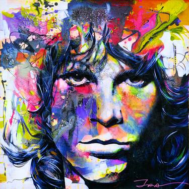 Jim Morrison - Limited Edition 1 of 10, overpainted print thumb