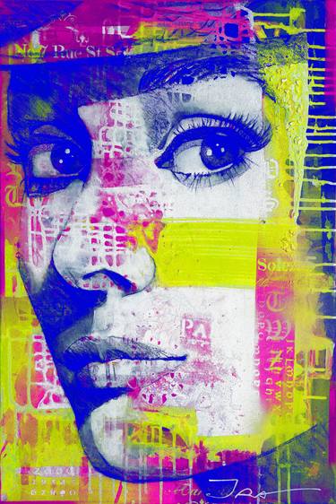 Original Pop Art Pop Culture/Celebrity Mixed Media by Ira Tsantekidou