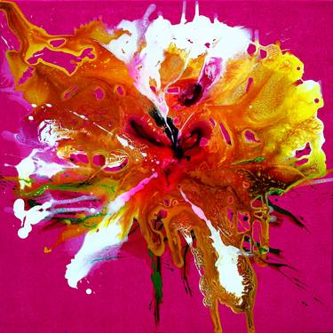 Flower 2 - Limited Edition 1 of 10, overpainted print thumb