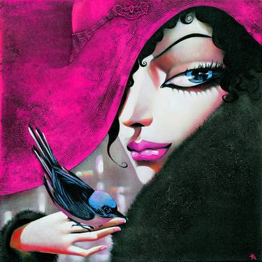 Original Women Mixed Media by Ira Tsantekidou