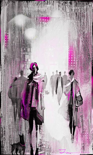 Original Art Deco Cities Mixed Media by Ira Tsantekidou