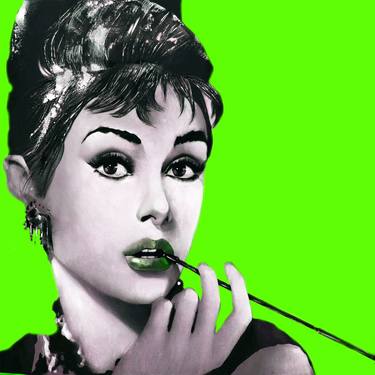 Audrey Hepburn, version 10, overpainted print thumb