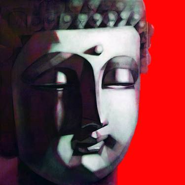 Buddha Dream 2, version 10, overpainted print thumb