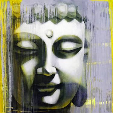 Buddha Dream 1, version 2, overpainted print thumb