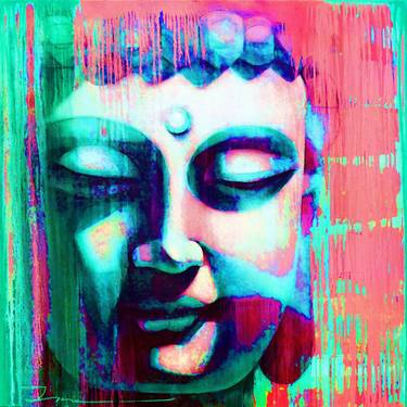 Buddha Dream 1, version 5, overpainted print thumb