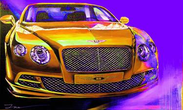 Bentley, Driving Dreams, version 15, overpainted print thumb