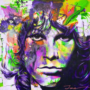 Jim Morrison 2, overpainted print thumb