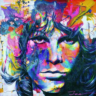 Jim Morrison, version 5, overpainted print thumb