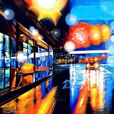 Original Impressionism Cities Mixed Media by Ira Tsantekidou