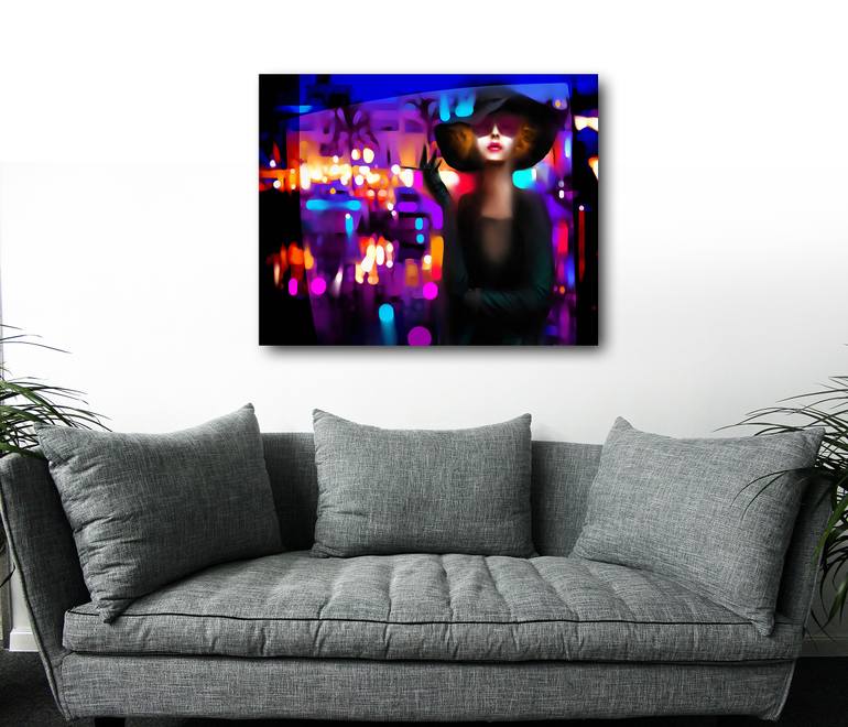 Original Abstract People Mixed Media by Ira Tsantekidou