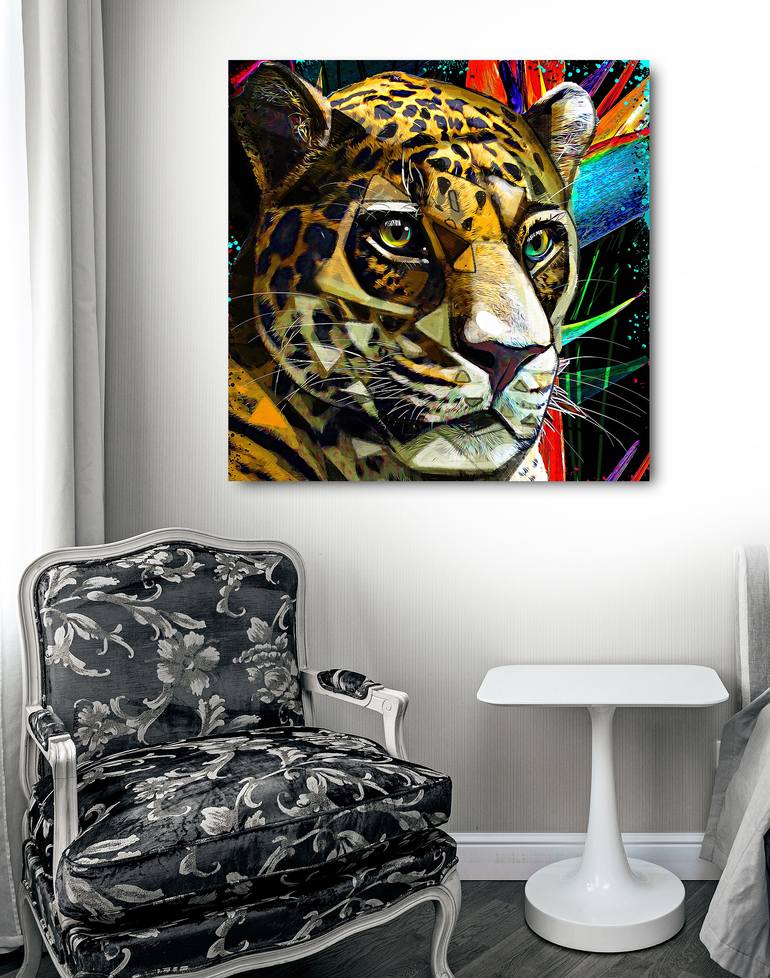 Original Art Deco Cats Mixed Media by Ira Tsantekidou