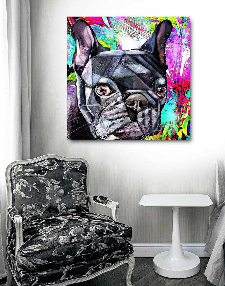 Original Art Deco Dogs Mixed Media by Ira Tsantekidou