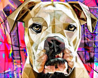 Print of Art Deco Dogs Mixed Media by Ira Tsantekidou