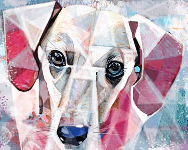 Print of Dogs Mixed Media by Ira Tsantekidou