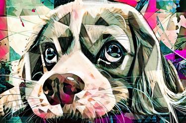 Original Dogs Mixed Media by Ira Tsantekidou