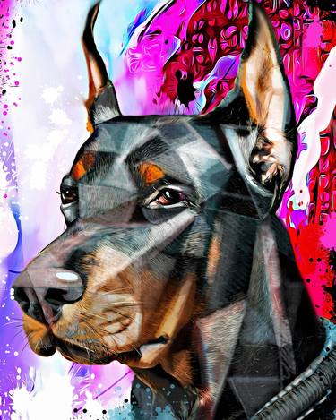 Original Dogs Mixed Media by Ira Tsantekidou