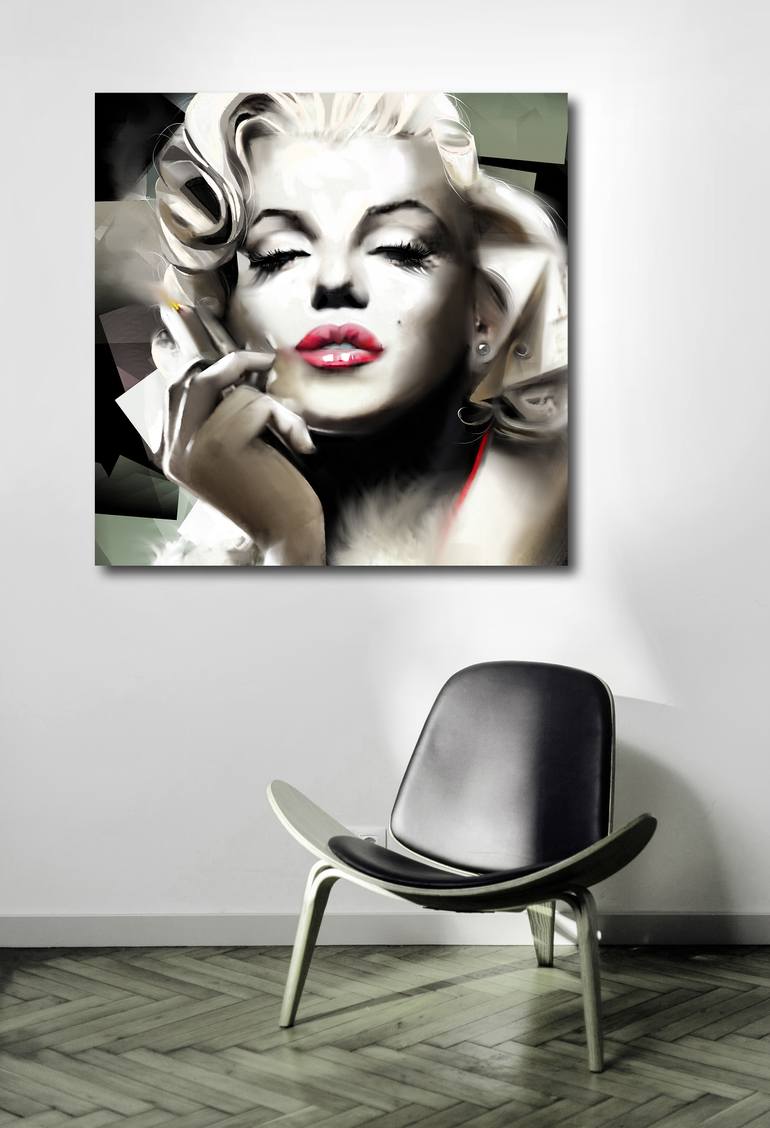 Original Art Deco Women Mixed Media by Ira Tsantekidou