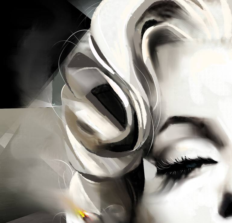 Original Art Deco Women Mixed Media by Ira Tsantekidou